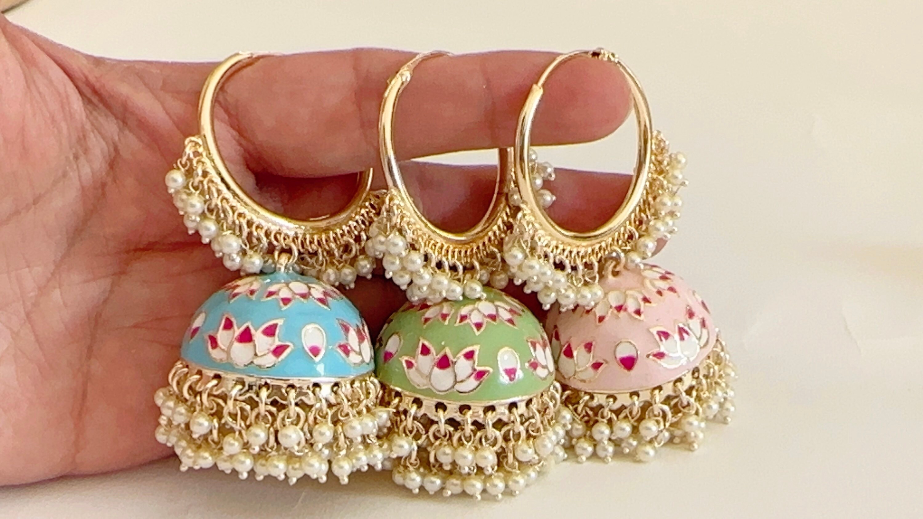 Jhumka bali shop in gold