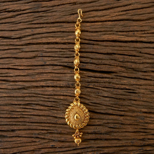 Antique Gold Maang tikka/Gold tika /Indian tikka/Guttapusalu tikka/ Bollywood jewelry/Matha Patti/ Indian jewelry/