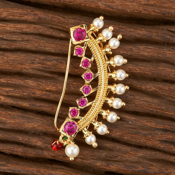 Banu Nath, Nath Gold (Non Pierced), Maharashtrian Nose Ring – Hayagi