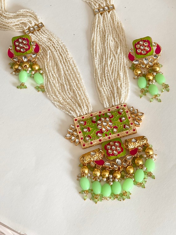 Kundan cheap haar design