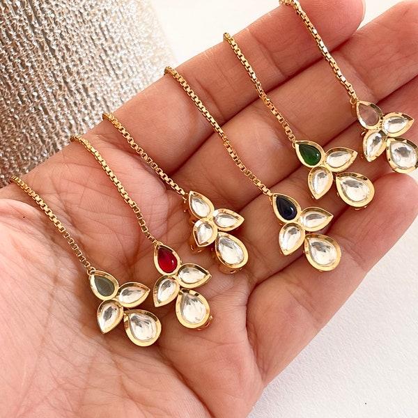 Kundan Delicate Tikka/ Kundan Tikka/Pearl Maang Tikka/ Indian Wedding Jewelry/ Pakistani Jewelry/ Matha patti/ Indian forehead jewelry