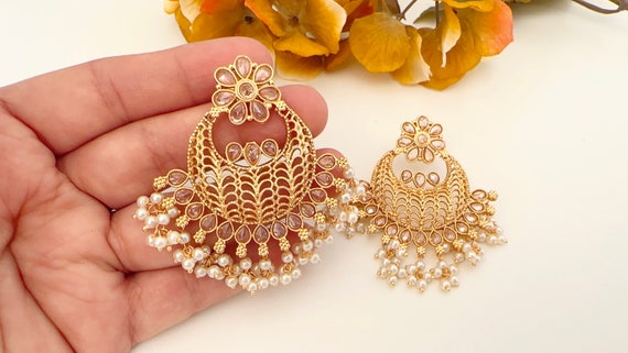 Buy Dyuti Antique Chandbali Earrings | Tarinika - Tarinika India