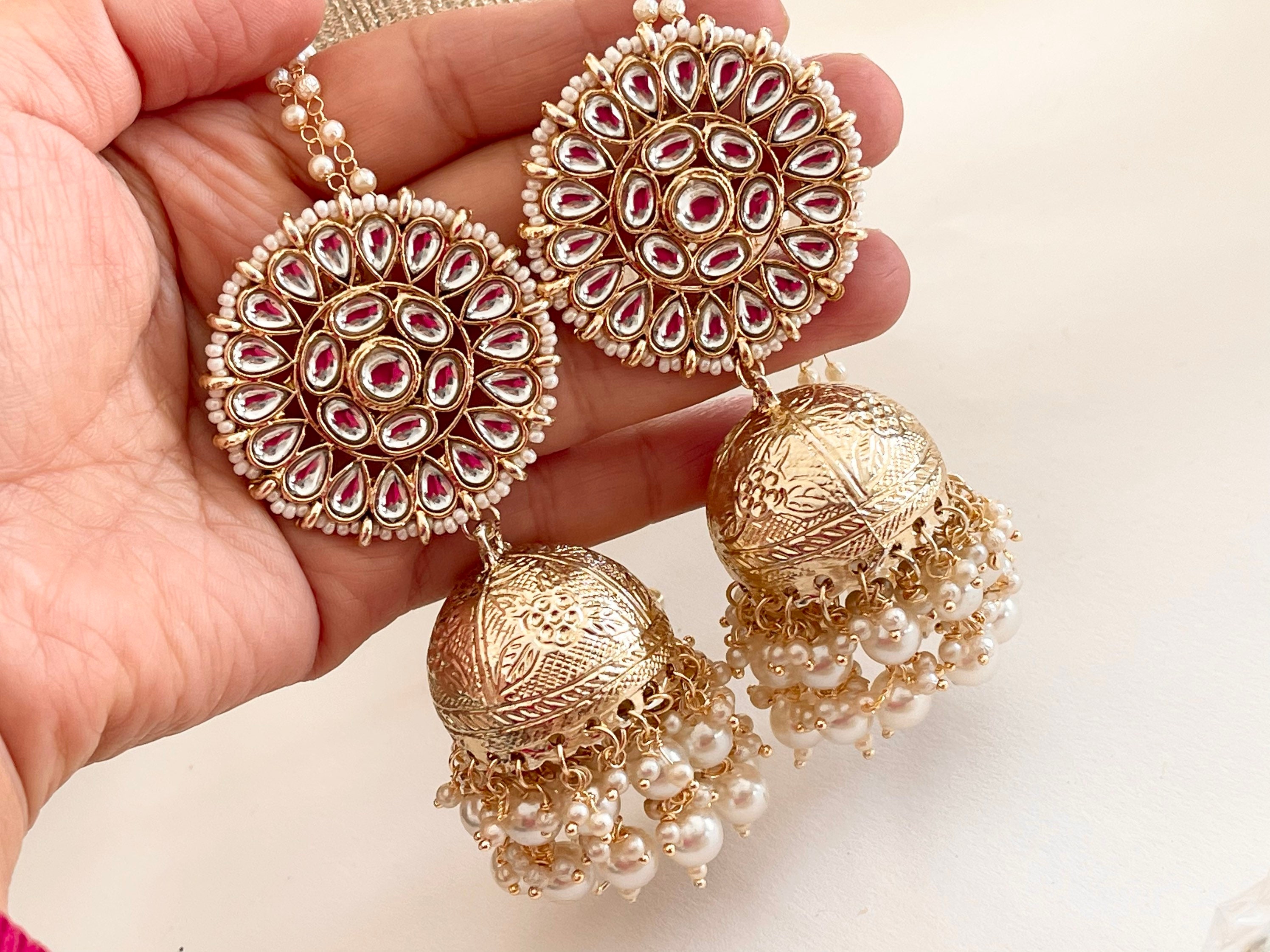 Sahara Earrings Indian | Jhumka Earrings With Sahara – Amazel Designs