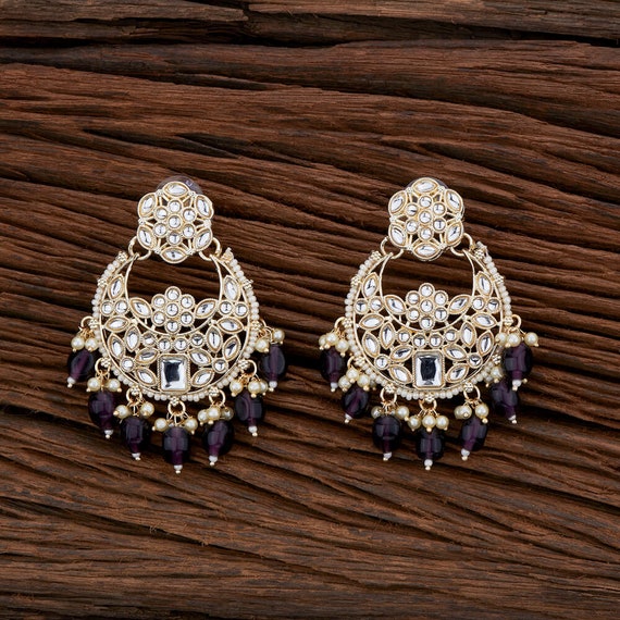 Chand Earring Kundan Jhumka Indian Jewelry Sabyasachi Jhumkas