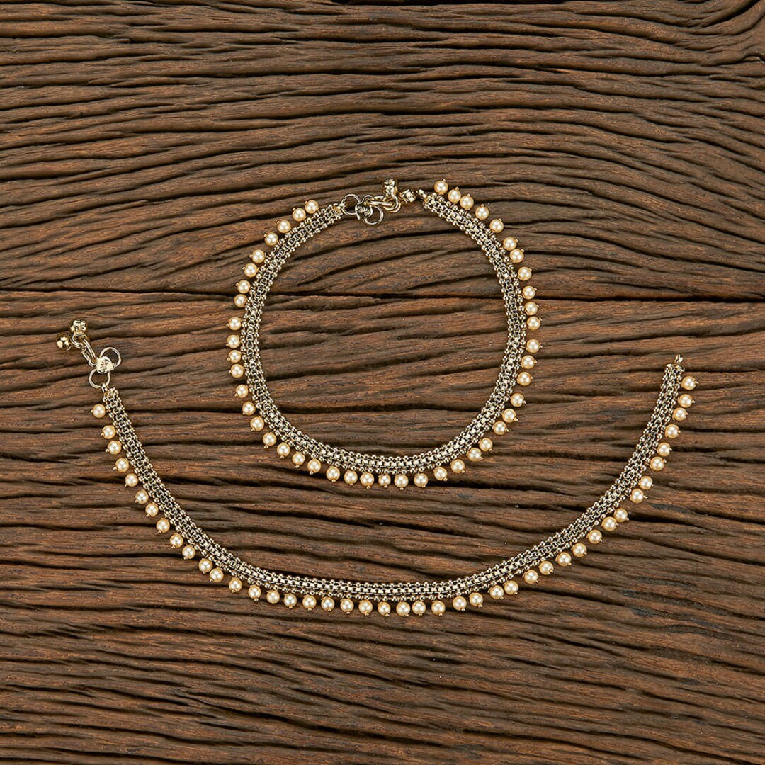 Antique Finish Gold Anklets/ Payal /indian Bridal Payal /ghungroo