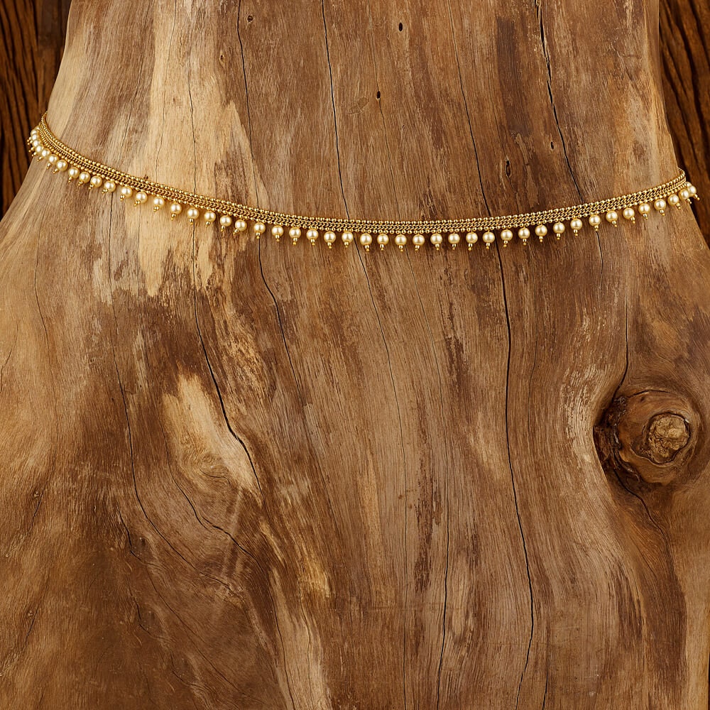 Gold Mango Indian Jewelry Waist Belt, MULTI STONES, SMALL