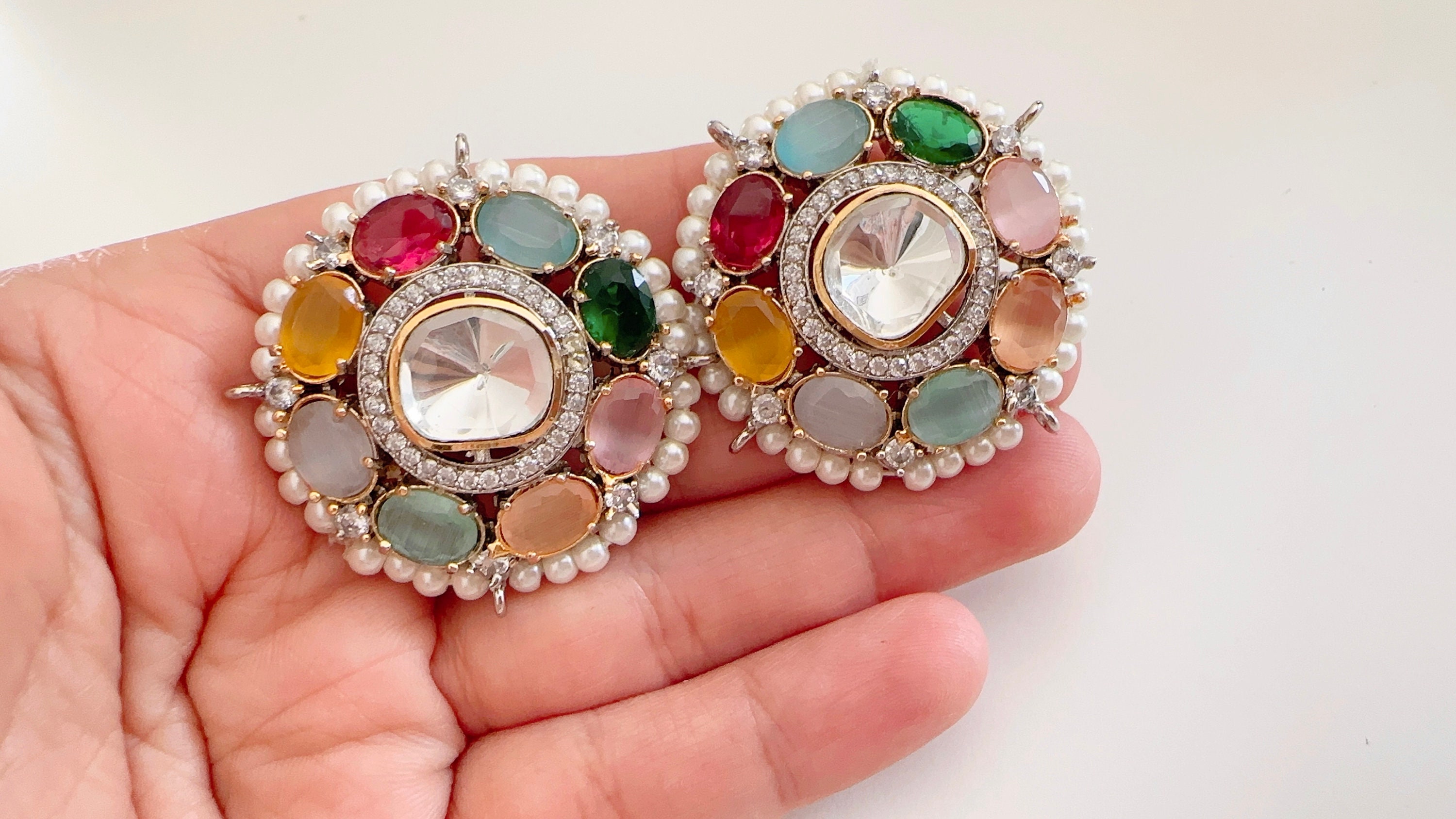 Indian Diamond Earrings Studs — free download
