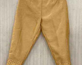 gold cigarette pants