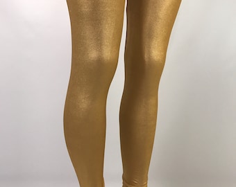 Women Gold Leggings/ Shimmer Leggings/ Women leggings/ Halloween Leggings/Women Leggings/Women's Shimmer Skinny Party Pants/Indian Leggings