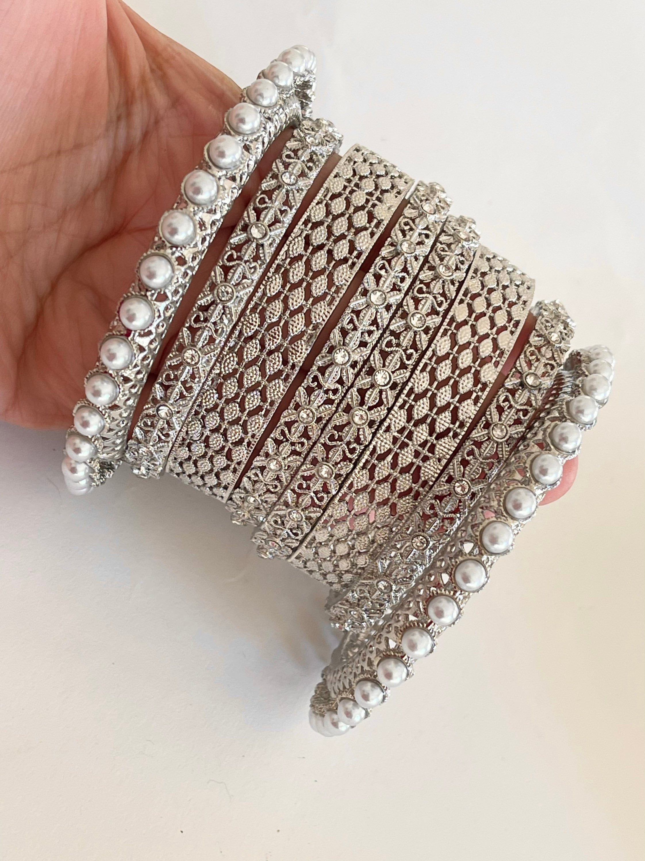 Silver indian bangles hotsell