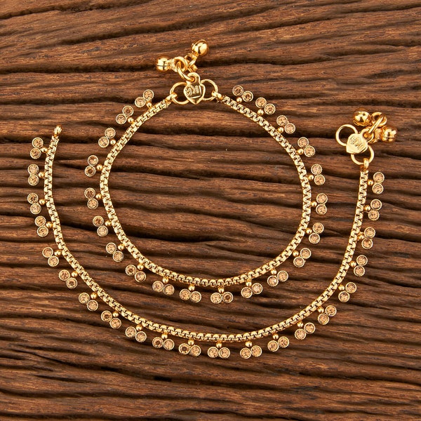 Gold Chain Anklet Etsy