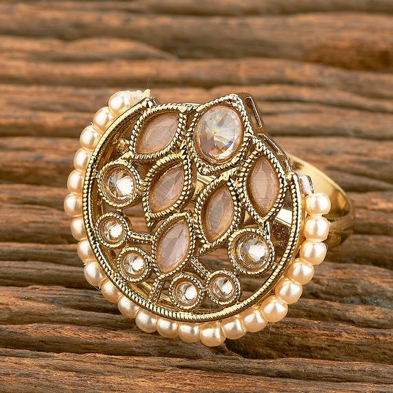 Buy Antique Classic Ring with gold plating 17261 | Kanhai Jewels