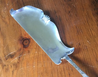 Rogers & Hamilton silverplate fish server, 19th Century serving utensil