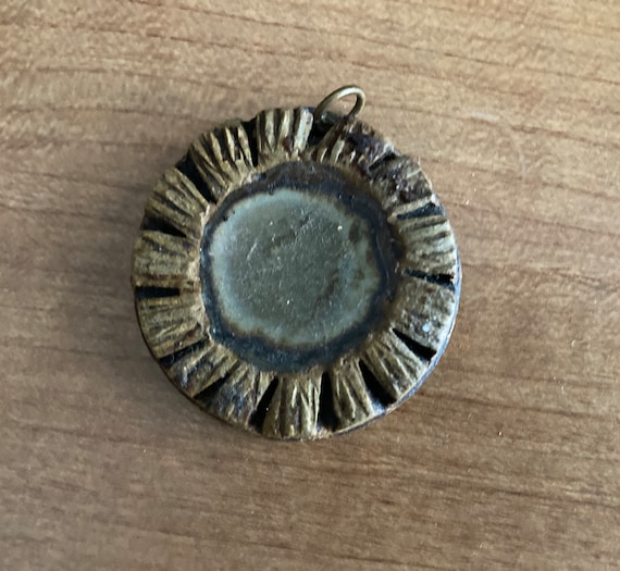 1970s stoneware pendant