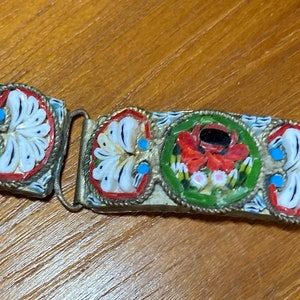 Italian micro mosaic bracelet 1940s