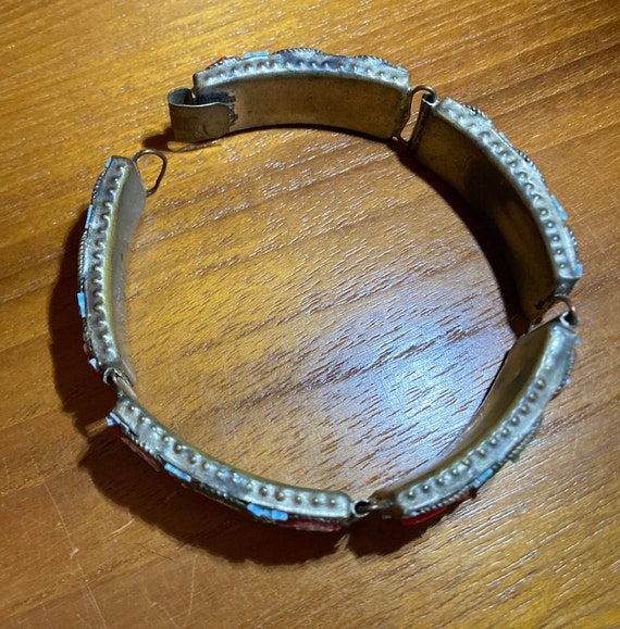 Italian micro mosaic bracelet 1940s - image 3