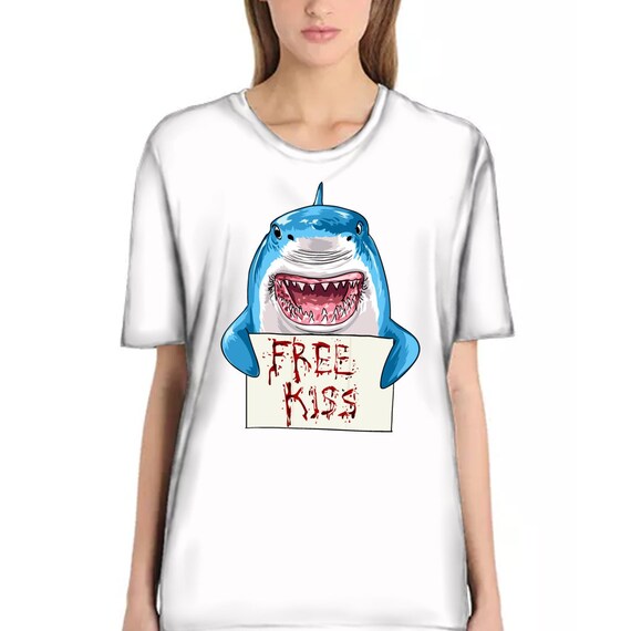 Download Shark Free Kiss Svg Cartoon Eps Shark Png Shirt Design Etsy