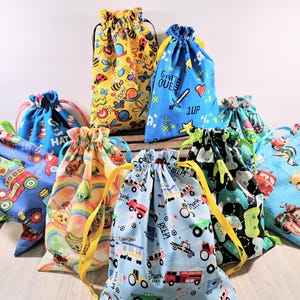 Reusable Drawstring Fabric Gift Bags – Eco-Friendly - Zero Waste Gift Wrap for Every Occasion