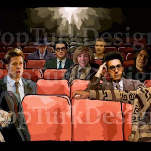 Coen Brothers Cinema Digital Painting