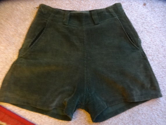 Vintage 1940's Corduroy shorts.XS