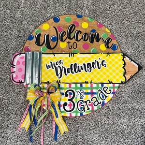 Pencil Teacher Door Hanger!