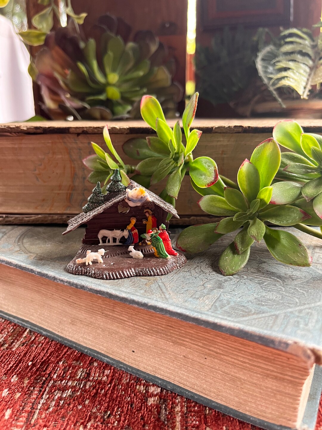 Vintage Plastic Manger/nativity Scene Etsy