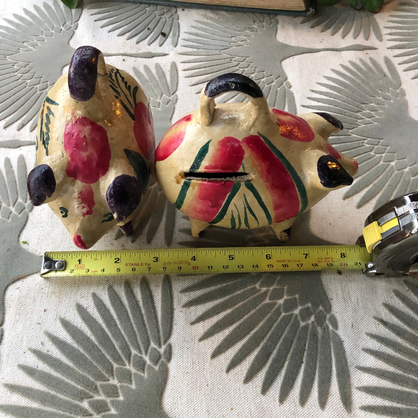 Set of two vintage Mexican piggy banks Etsy