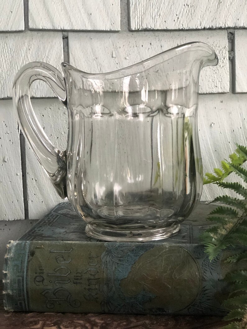 Small Glass Pitcher Etsy