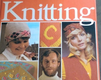 Golden Hands Knittting Pattern Book, Vintage Hard Cover, Volume 1,  Craft 1973, Instruction, How To, Ships worldwide