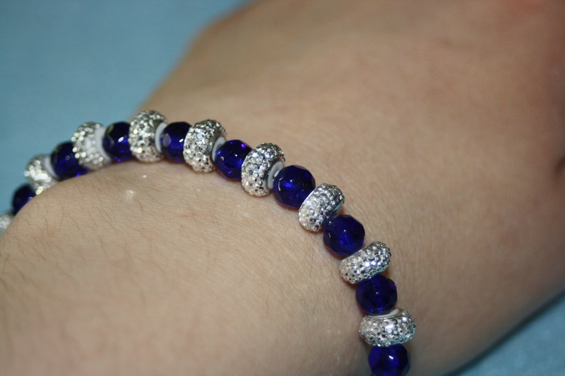 Gifts for Her Bracelets for Women Bracelets for her Ladies Gifts Blue Bracelets Simple Bracelets Shiny Blue Bracelets