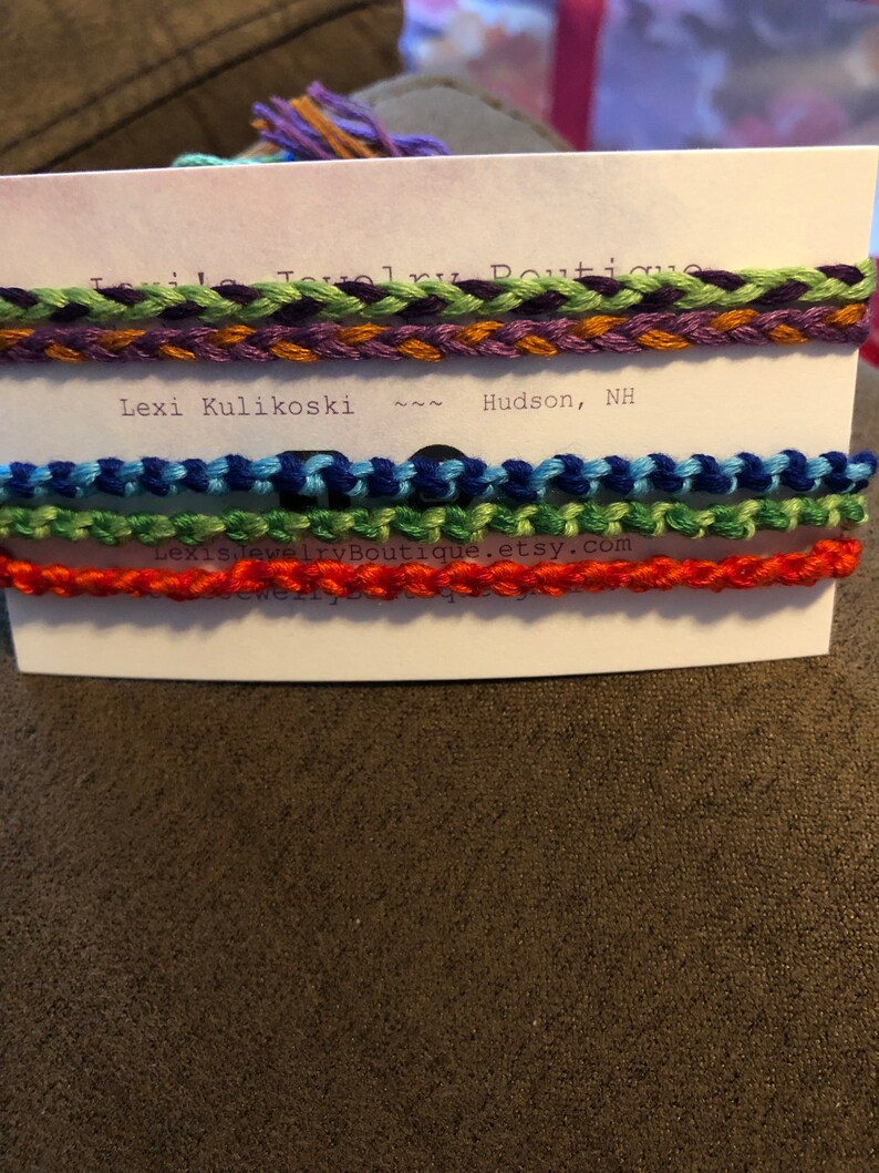 Bulk String Bracelets Friendship Bracelets Handmade Etsy