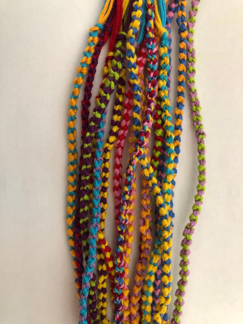 Bulk String Bracelets Friendship Bracelets Handmade Etsy