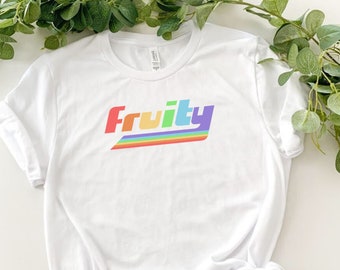 Fruitig shirt, Gay Pride Shirt, Grappig Pride Shirt, Pride Parade, Pride Maand, Gay Pride Vlag, Pride Kleding, Pride Top, LGBTIA + Pride Gift