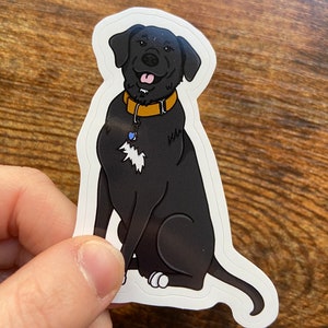 Custom Dog Sticker from picture, Personalized Dog Art