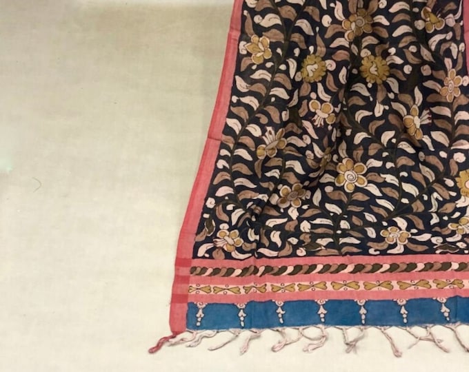 Indigo Organic Cotton Dupatta main image 1