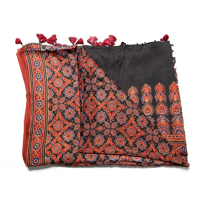 Ajrakh Dupatta Silk Dupatta Modal Silk Dupatta Cocoonkapas Dupatta Ajrakh Modal Silk Dupatta Modal Dupatta Ajrak Modal Dupatta