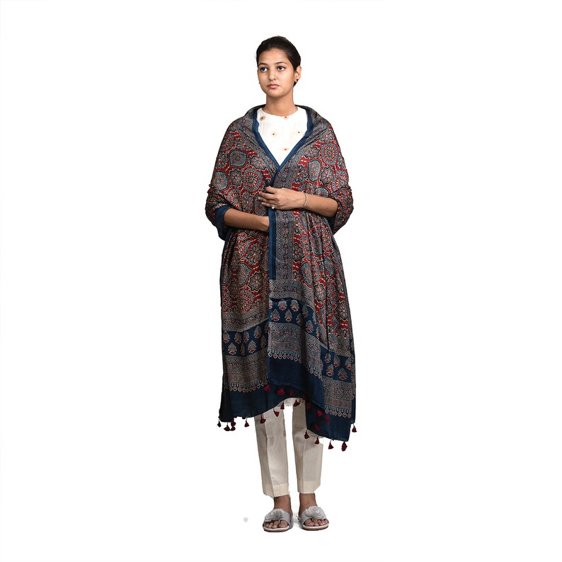 Silk Dupatta Modal Dupatta Ajrakh Modal Silk Dupatta Cocoonkapas Dupatta Modal Silk Dupatta Ajrakh Dupatta Ajrak Modal Dupatta