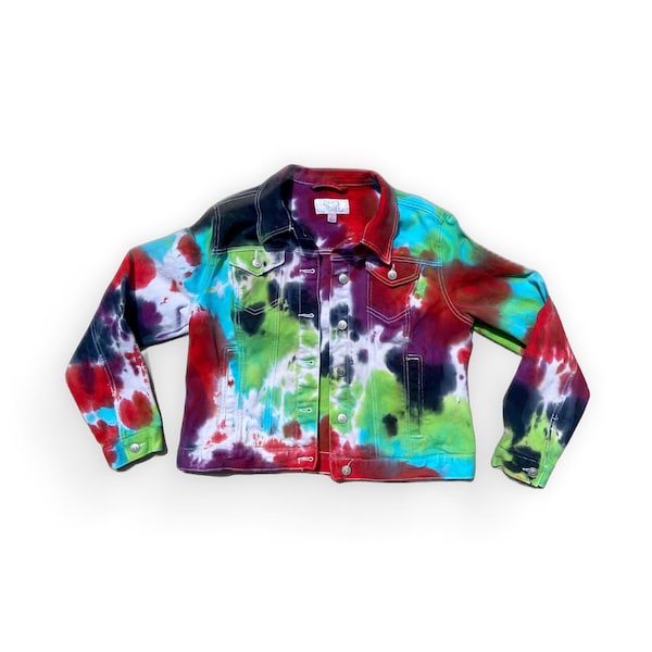 Large Tie-dye Denim Jacket