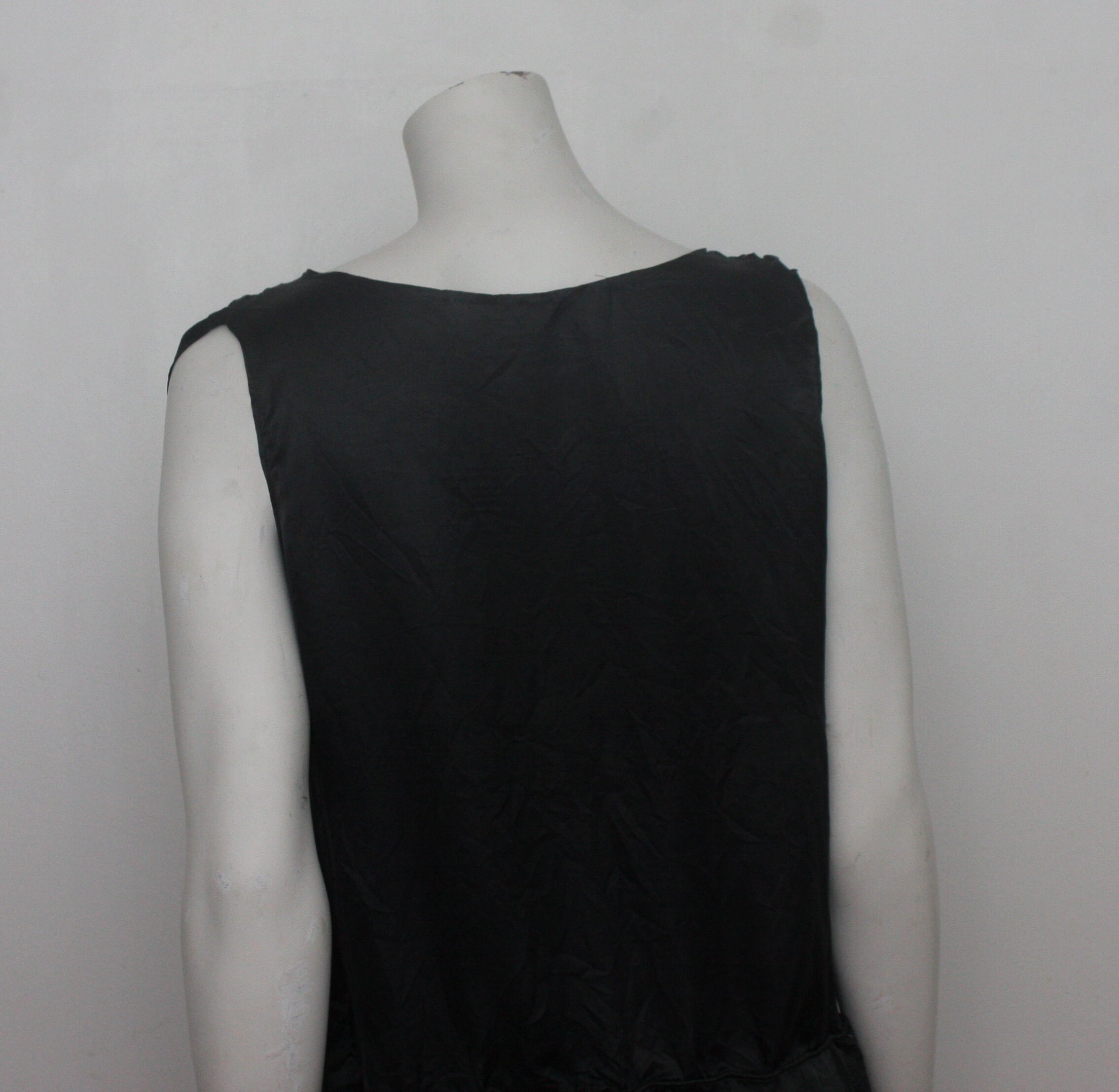 Antique Vintage 1930s Petticoat dress black silk DE140 | Etsy