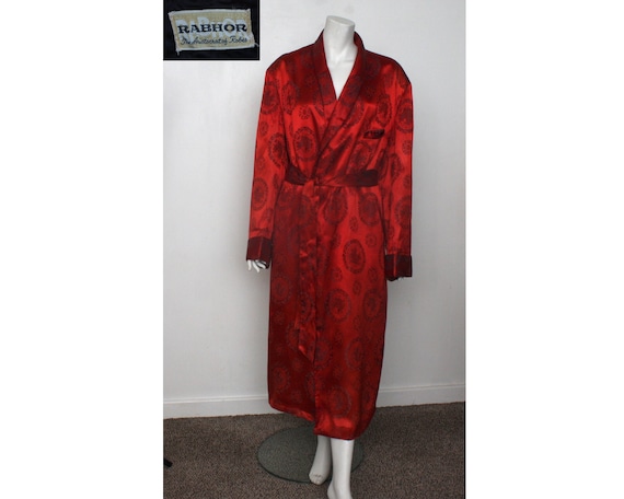 Vintage Men's Dressing gown Smoking Jacket Rabhor