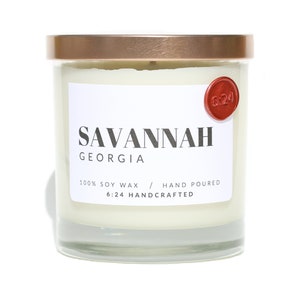 Savannah, Georgia Candle | Hand Poured | 100% Soy Wax