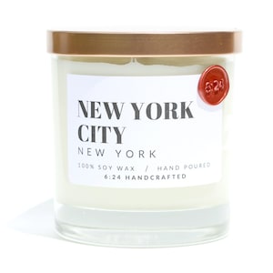 New York City, New York Candle | Hand Poured Soy Candle | Scented Candle | Housewarming Gift