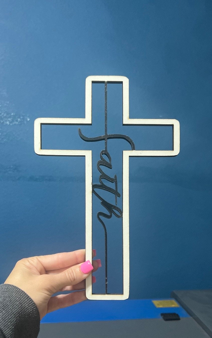 Faith Cross Svg File Religious Amen - Etsy