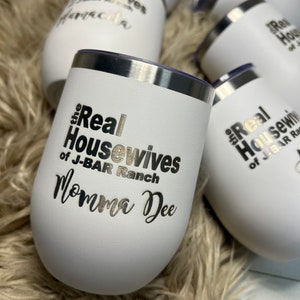 The real housewives of custom wine tumbler personalized wine gift image 1