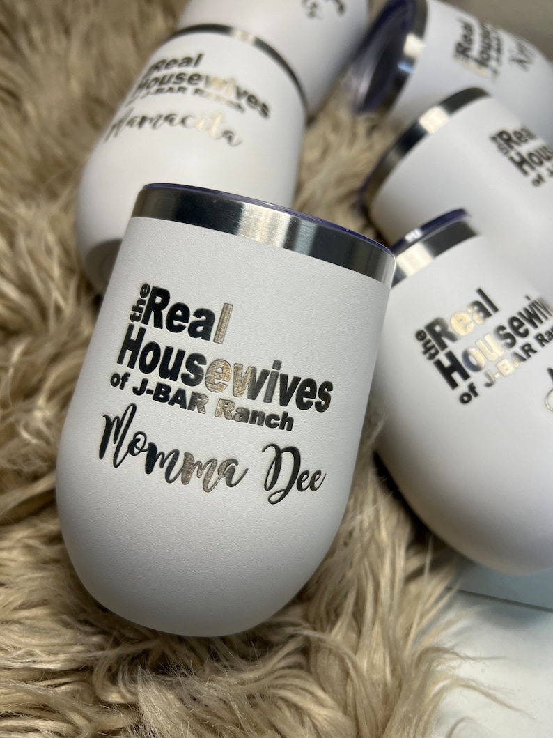 The real housewives of custom wine tumbler personalized wine gift image 1