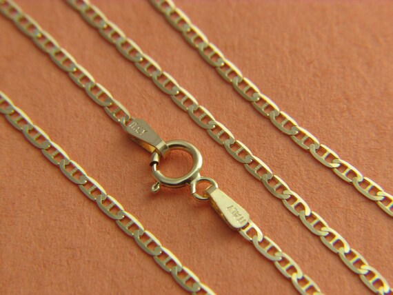 Solid 10K Gold Mariner Chain 1.5mm 