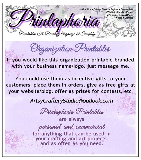 Vintage Design Craft Room Labels Print Labels To Organize Craft Supplies Download Tan Color Labels For Collage Papercrafting Altered Art
