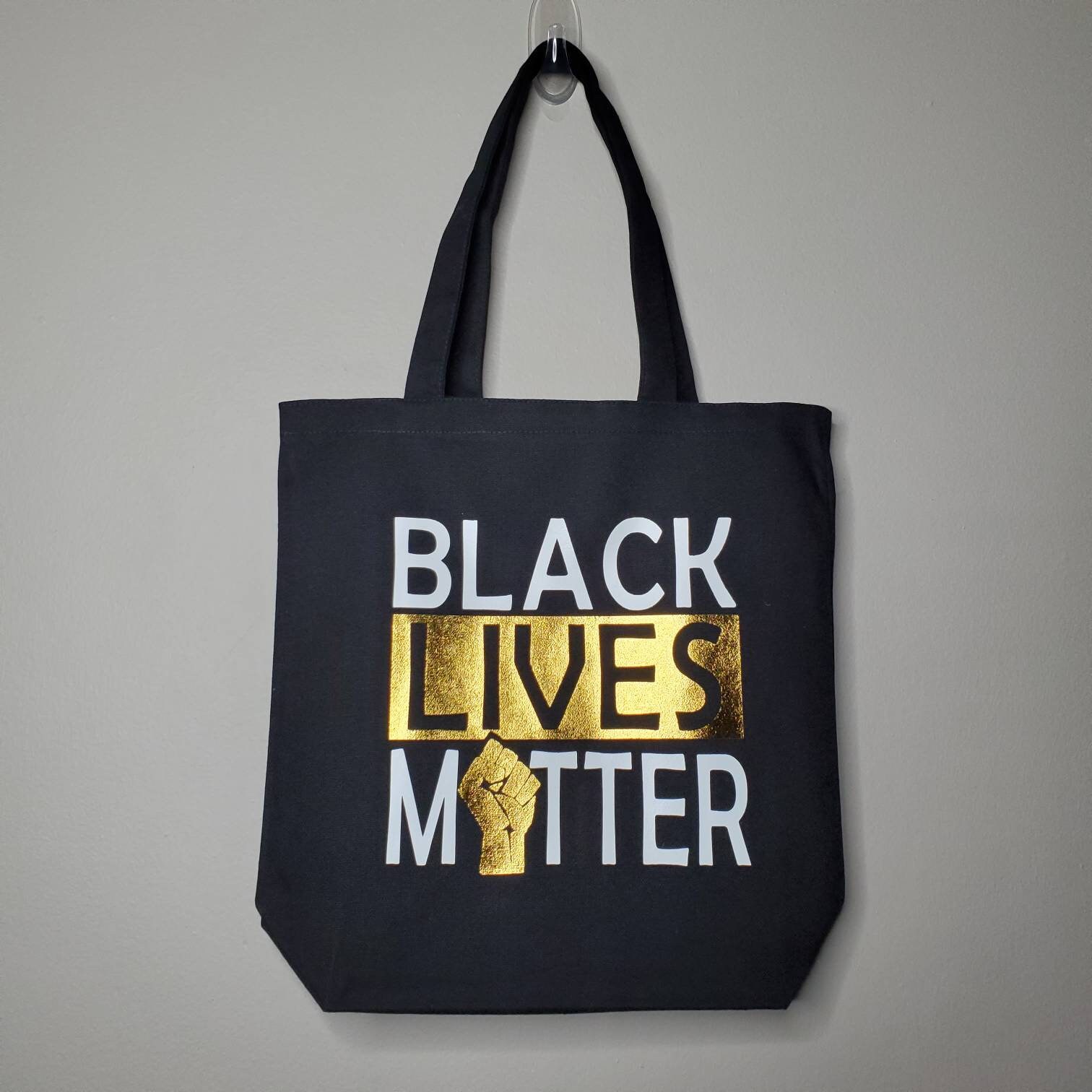 Black Lives Matter Small Tote BLM Tote Bag Glitter Tote | Etsy