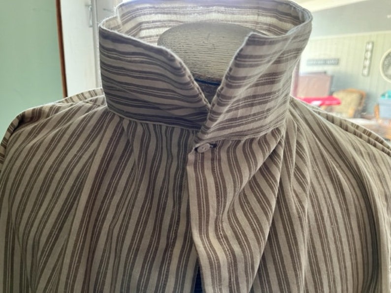 18th Century Civilian shirt stripes or checks Custom made to your measurements image 3