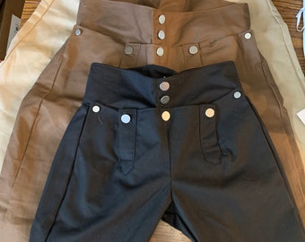 Boy’s knee breeches or long pants. Child size. Made with room to grow. Same quality as men’s pants!